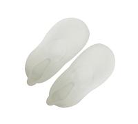 Gogogmee Silicone Boat Socks for Cracked Heels and Dry Feet, Anti-Cracking Gel Moisturizing Socks Size l White, Breathable Foot Protection for Men and Women, Suitable for Home and Beach Use