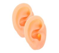 Gogogmee Silicone Ear Model Fake for Jewelry Display and Teaching Reusable Flexible Ears for Piercing Practice and Anatomy Study
