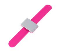 Gogogmee Silicone Hairdresser Wrist Strap Bracelet for Salon Use Slap Iron Pin Holder with Strong Magnet Rosy Wristband for Hair Clips and Styling Tools