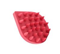 Gogogmee Silicone Scalp Massage Brush Water Drop Shape Soft Hair Care Comb for Shampooing and Relaxation Non-tangling Red Silicone Massage Comb for Home Use
