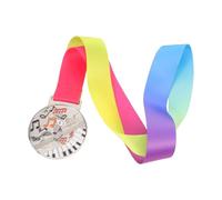 Gogogmee Silver Music Award Medal for Zinc Alloy Piano Violin Singing Medal for Dance Competitions Lightweight and Portable Award Encouraging Creativity and Achievement