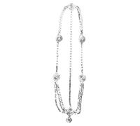 Gogogmee Silver Rhinestones Chain Headband for Girls with Rhinestone Design and Fine Detail, Elegant Alloy Bridal Headpiece Suitable for Photography and Ceremony