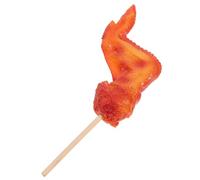 Gogogmee Simulated Barbecue Skewer Model Lifelike Food Model for Restaurant Display Fake Roasted Wings Artificial Grilled Chicken Realistic Food Prop for Photo Shoot and Video Prop Use