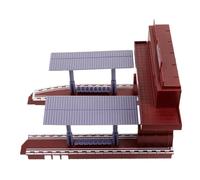 Gogogmee Simulation Train Platform Model for Durable Plastic Railway Station Accessory for Creative Play and DIY Building Fun for Train Enthusiasts and Miniature Railways