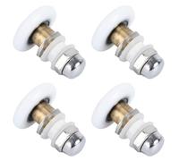Gogogmee Sliding Door Wheels 4 Pcs Sliding Door Rollers Replacement Shower Room Sliding Door Roller Accessories Less Effort for Shower Cabins