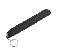 Gogogmee Slim Insulin Pen Case Zipper for Adults, Grey Pu Leather Portable Small Pen Pouch for Diabetic Travel and Medicine Storage
