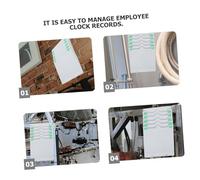 Gogogmee Slot Card Holder Wall Mount Rack for Office and Warehouse Retractable Attendance Organizer Compatible with Multiple Systems Space-saving Material Document Manager