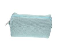 Gogogmee Small Travel Makeup Bag for Women Compact Toiletry Pouch with Zipper Closure Lightweight Cosmetic Organizer for Lipstick Facial Care and Daily Essentials Portable Green Wrinkled