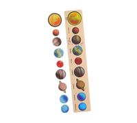 Gogogmee Solar System Puzzle for Kids Wooden Space Toy for Preschool Learning 8 Planet Puzzle Board STEM Educational Toy for Toddlers Space-Themed Room Decor