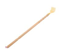 Gogogmee Soothing Scratch Tool Portable for Men and Women Wood Back Scratcher with Long Handle 18.7 Inches to Hard-to-Reach Itches for Home and Travel Use