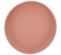 Gogogmee Spill Silicone Scoop Plate for Elderly Disabled Spill Suction Base Dish Pink Safe for Independent Eating for Home Nursing Homes