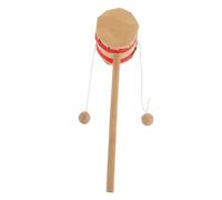 Gogogmee Spinning Rattle Drum Musical for Sustainable Bamboo Hand Percussion Instrument Sensory Educational Activity for Boys
