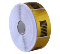 Gogogmee Square Shaped Nail Forms Gel Nail Guide Stickers 500pcs Gold Manicure Extension Tool and Home Salon Use