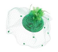 Gogogmee St Patricks Day Vintage Veil Mini Hat Hair Clips Green Retro Charm Hair Barrettes for Holiday Party Accessories Elegant Headwear
