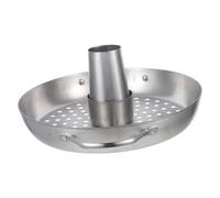 Gogogmee Stainless Steel Chicken Roaster Rack Vertical Stand for Oven and Outdoor BBQ Grill Tray for Roasting Whole Poultry Easy Clean Camping Barbecue Accessory