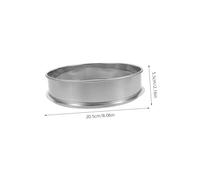 Gogogmee Stainless Steel Fine Mesh Strainer Sieve Medium Mesh for Pottery Glaze Paint Filtering Cooking Sifter for Baking Paint Sprayer Filter Multipurpose Ceramic and Culinary Use