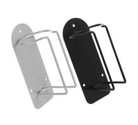 Gogogmee Stainless Steel Wall-mounted Hair Clipper Holder Rack Electric Clipper Organizer Stand for Salon and Home Space-saving Vertical Storage for Hair Tools Black and Silver