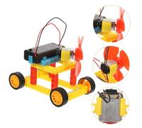 Gogogmee Stem Wind Power Car Building Kit for DIY Science Learning for Educational Hands Experiment for Stem Education and Intellectual Development Random Color