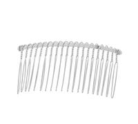 Gogogmee Teeth Metal Wire Hair Clip Comb for Brides Versatile Diy Hair Accessory for Bridal Veils Elaborate Headpieces Silver Decorative Comb for Craft Projects