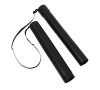 Gogogmee Telescoping Poster Tube with Adjustable Strap Portable Extendable Storage for Blueprints Artwork Calligraphy Drafts Artists Architects Black