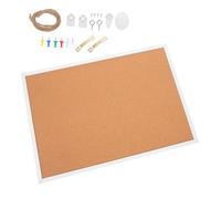 Gogogmee Thick Cork Bulletin Board White Frame Small DIY Notice Board for Office Home Wall Notes Pinning Surface Lightweight Material
