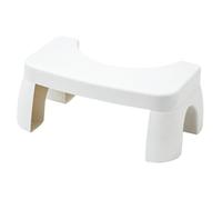 Gogogmee Thickened Plastic Step Stool Non-Slip Bathroom Footstool for Toilet Use Load-Bearing Household Toilet Stool for Adults Clean White Footrest Enhancing Comfort and Safety