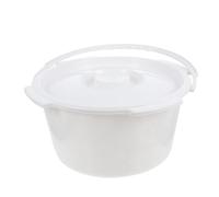 Gogogmee Thickened Urinal Bucket with Lid Portable Chamber Pot for Elderly Disabled Adults Non-Slip Handle and Stable Base High-Grade Plastic for Home Hospital Use