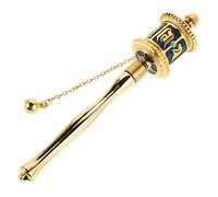 Gogogmee Tibetan Hand Cranked Prayer Wheel Dual Bearing Colorful Alloy Spinning Wheel for Meditation Relaxation and Decor