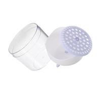 Gogogmee Transparent Face Wash Foamer Bottle Easy-pull Foaming Maker for Facial Cleanser Reusable Bubble Tool with Fine Dense Foam in Blue Practical Skincare Accessory for Daily Use and