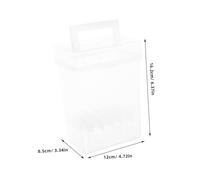 Gogogmee Transparent Marker Organizer Case with Built Stable Base and Portable Handle Clear Plastic Storage Box for Sketching Drawing Supplies Multifunctional Marker Pen Holder for Artists