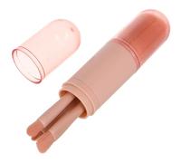 Gogogmee Travel Makeup Brush Set for Women Portable Powder Highlighter Eyeshadow Brushes with Protective Cover Multipurpose Cosmetic Tools for Complete Makeup Application Chic Pink Design
