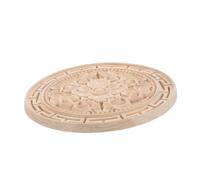 Gogogmee Unpainted Wood Carved Floral Appliques Sustainable Decorative Onlays for Cabinet Doors Closet Renovation DIY Crafts