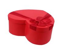 Gogogmee Valentine Heart Box Medium with Lid Durable Heart Shaped Gift Box for Chocolates Jewelry Flowers Romantic Present Packaging for Couples Spouses Lovers Valentines Day