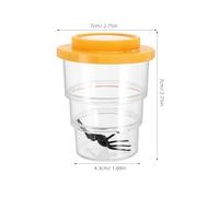 Gogogmee Viewer Box with Magnifying Glass for, Orange Portable Bug Catcher Container, Science Exploration for Outdoor Nature Observation