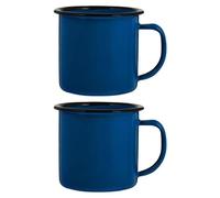 Gogogmee Vintage Coffee Mug Set 2 Pcs 7.7Oz Multi-Function Milk Cups with Anti-Slip Handle for Household Daily Use