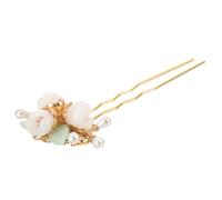 Gogogmee Vintage Handmade Chinese Style Flower Pearl Hairpin Elegant Traditional Hair Stick for Women Wedding and Formal Occasions Unique Chic Hair Accessories