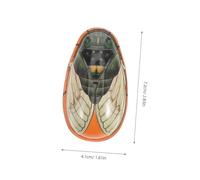 Gogogmee Vintage Tinplate Frog and Cicada Small Retro Animal Model Playthings Miniature Collectible for Home Decor and Childhood Memory Recreation