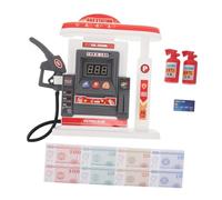 Gogogmee Voice Interactive Gas Station for Realistic Fuel Pump Safe Rounded Edges Educational Pretend Play for Social Skills and Financial Learning Multiscene Use