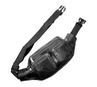 Gogogmee Water-Resistant PU Waist Bag for Sports with Strap Multi-Purpose Anti-Lost Riding Pack for Men and Women for Running Hiking Cycling and Outdoor Activities