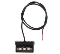 Gogogmee Waterproof Car LED License Plate Light Aluminum Alloy Housing, Truck and RV Taillight Replacement, Black Small Mudguard Rear Lamp for Vehicle Plates