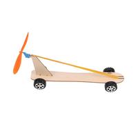 Gogogmee Wind-powered Wooden Car for Educational DIY Assembly Science Experiment Stem Learning Kit
