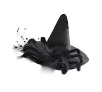 Gogogmee Wizard Hat Hairpin Halloween Witch Hat for Women Headdress Goth Hair Decor Head Accessory
