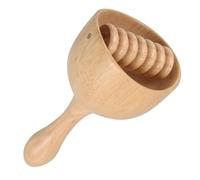 Gogogmee Wood Massage Cup with Integrated Roller for Lymphatic Drainages Wooden Cupping Tool for Body Sculpting and Relaxation Handheld Design for Self Massage at Home