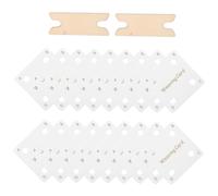 Gogogmee Wood Weaving Tablets with Small Cards and Shuttles Compact Desktop Weaving Tool Kit for Beginners Easy Operation Knitting Gift for Adults and DIY Braiding