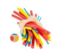 Gogogmee Wooden Balance Stick Game for Family Table Game Montessori Educational with Color Matching Dice Reaction Training and Fine Motor Skills Development