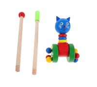 Gogogmee Wooden Cartoon Animal Walker Push for Sturdy Rounded Edges Push Cart for Balance and Motor Skill Development Lightweight Educational Walking for Social Play and Early Learning