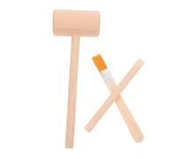 Gogogmee Wooden Dig Tool Set with Small Digging Brush and Hammer Pretend Archaeological Excavation Kit for Creative Educational for Boys and Birthday