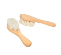 Gogogmee Wooden Handle Bath Brush Hair Body Scrubber for Gentle Skin Care Deep Cleansing Shower Brush for Newborns Bath Accessories