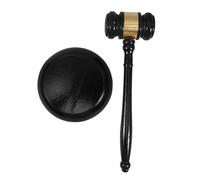 Gogogmee Wooden Judge Gavel and Sound Block with Base Multiuse Court Hammer for Lawyers and Auctioneers for Roleplaying Family Interaction and Decorative Display
