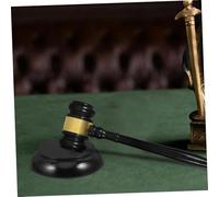 Gogogmee Wooden Judge Gavel Portable Lightweight Auction Hammer Smooth Finish Comfortable Grip for Judges Lawyers Auctioneers and Law Students